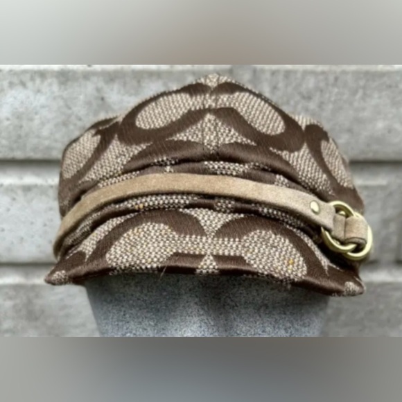 Coach Vintage Signature Karee Cap in Brown/Tan size Small - Picture 7 of 16